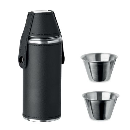 Джобна бутилка 230ml с 2 чаши x 20ml