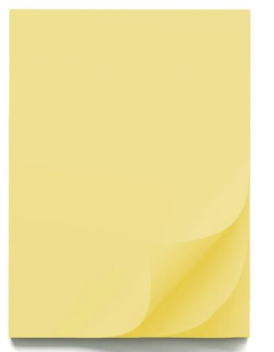 Цветен картон B1, 70x100cm, 220g, 10 листа, СВЖЪЛТ