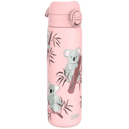 Бутилка за вода Ion8 Print, метална, 600ml, КОАЛА