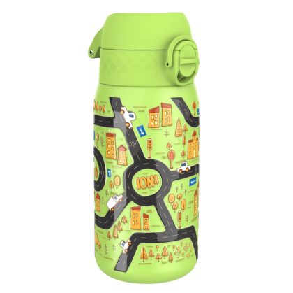 Бутилка за вода Ion8 Print, метална, 400ml, КОЛИ