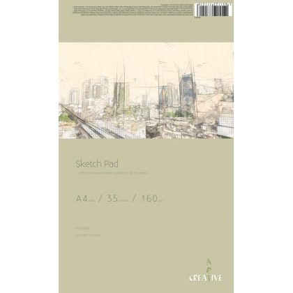 Скицник Sketch Pad А4, 160 g, 35 листа