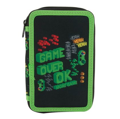 Несесер Octopus, 2 ципа, пълен, 13х19.5х4.5 см, Game