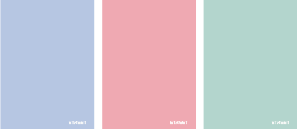 Тетрадка Street Pastel, А4, бели листа, 42л, PP корици