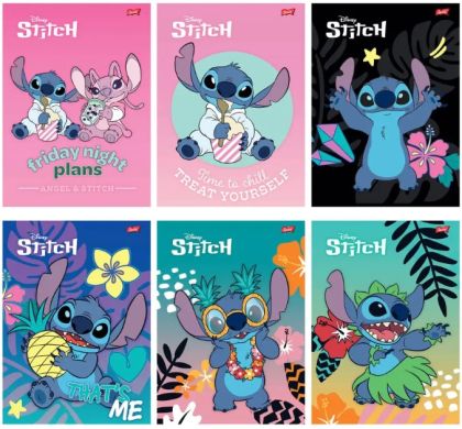 Тетрадка License, А4, квадратчета, 54л, LILOSTITCH