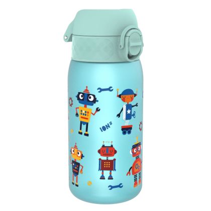 Бутилка за вода Ion8 Print, рециклирана пластмаса, 350ml, РОБОТИ