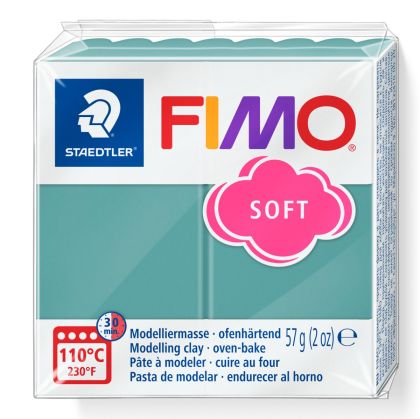 Полимерна глина Staedtler Fimo Soft, 57g, петролено зелен T36