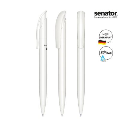 Химикалка Senator Challenger Antibac 3401, бяла