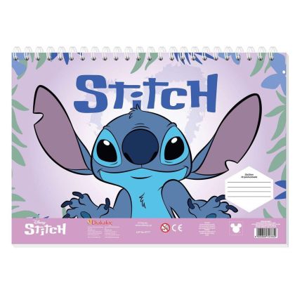 Скицник със спирала, 23x33cm, 40л, Lilo&Stitch