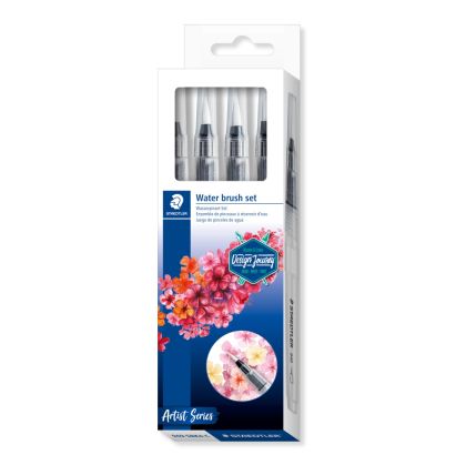 Четка Staedtler DJ с резервоар за вода, блистер, 4 броя