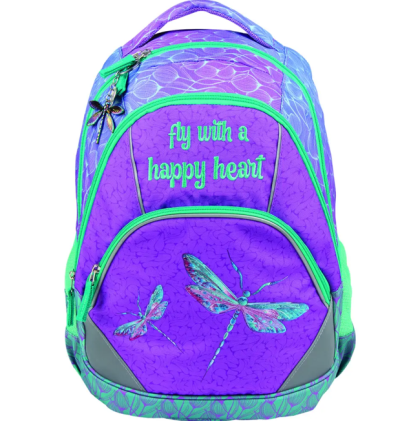 Ергономична раница Street Soft Dragonflies, 31x41x17.5 cm