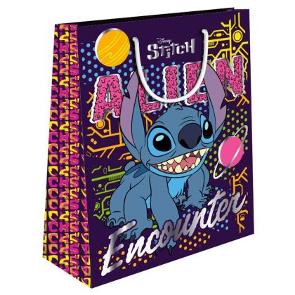 Подаръчна торбичка License Foil M,18x11x23cm, Lilo&Stitch