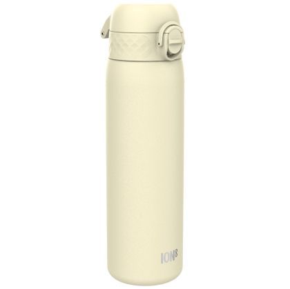 Бутилка за вода Ion8 SE, метална, 600ml, КРЕМАВ