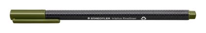 Тънкописец Staedtler Triplus 334, маслин. зелен 57
