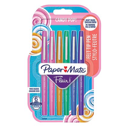 Флумастри Papermate Flair 6 цвята, candy pop
