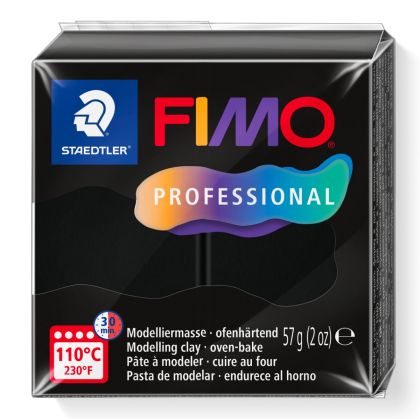 Полимерна глина Staedtler Fimo Profession,57g, ЧЕРЕН
