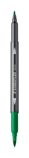 Акварелни флумастри Staedtler 3001, двув, зелен 5