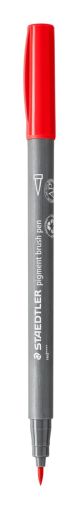 Флумастер Staedtler Pigment Brush 371, червен 2