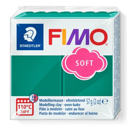 Полимерна глина Staedtler Fimo Soft, 57 g, смарагдов 56