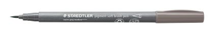 Флумастер Staedtler Pigment soft Brush 372, сив 84