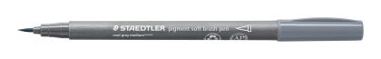 Флумастер Staedtler Pigment soft Brush 372, сив 87