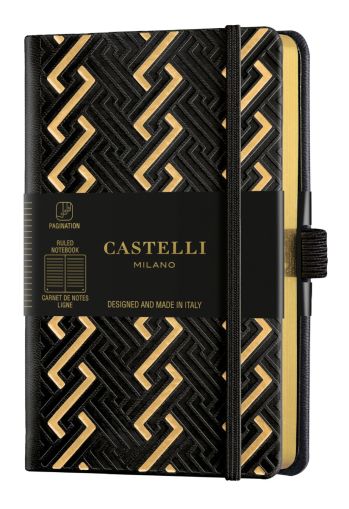 Бележник Castelli C&G, 9x14cm, б.л, Romans Gold
