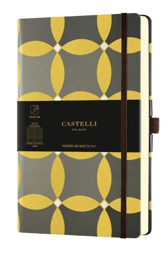 Бележник Castelli Oro, 9x14cm, линиран, Circles