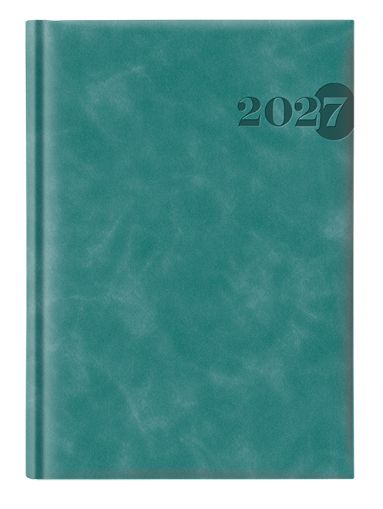 Календар-бележник Castelli Chia 894 A5, 2027, тюркоаз