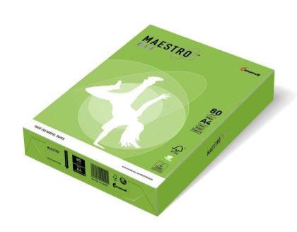 Копирна хартия Maestro Color 80g опаковка 500, зелен MA42