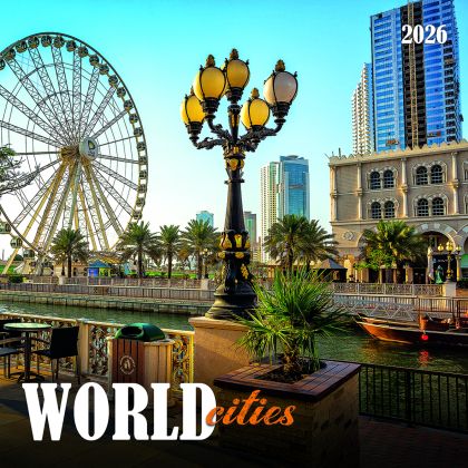 Стенен календар 12-листов, 2026, World cities
