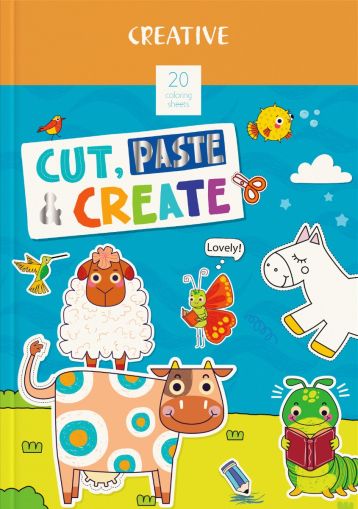 Книжка за оцветяване и изрязване Creative