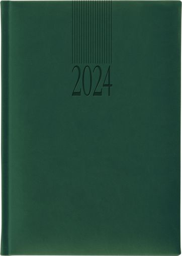 Календар-бележник Lediberg Tucson A5, 2024, зелен