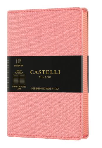 Бележник Castelli Harris, 9x14cm, лин, Petal rose