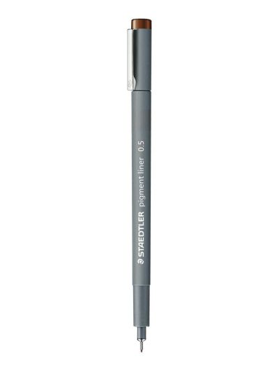 Тънкописец Staedtler Pigment Liner 308, 0.5, кафяв