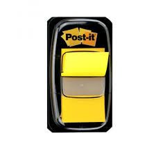 Сигнални ленти 3М Post-it 680, 25.4x43.2mm, жълт