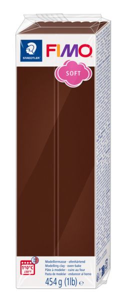 Пол. глина Staedtler Fimo Soft, 454g, шоколад 75