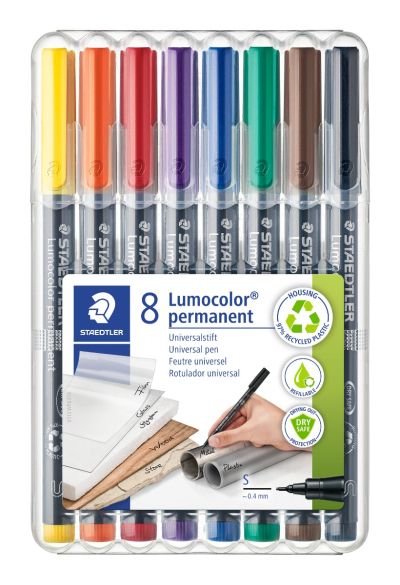 Комплект маркери Staedtler Lumocolor 313 OHP S, 8 цвята