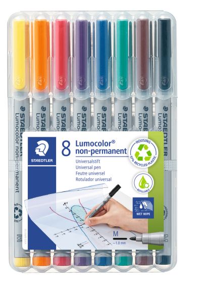 Комплект маркери Staedtler Lumocolor 315 M, 8 цвята