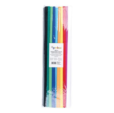 Креп хартия Gimboo, 50x200cm, оп. 10, наситени цветове