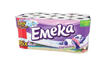 Тоалетна хартия Emeka, трипл, аром, оп16