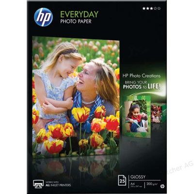 Фото х-я HP Everyday Photo,glossy,А4,200гр,опаковка 25