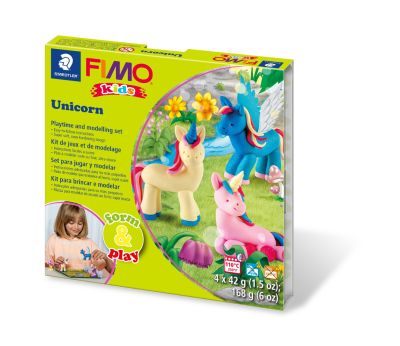 Комплект глина Staedtler Fimo Kids, 4x42g, Unicorn