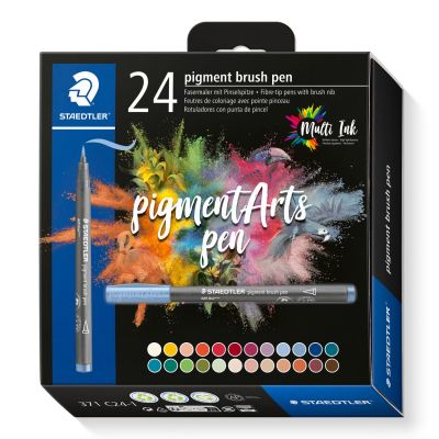 Флумастри Staedtler Pigment Brush 371, 24 цвята