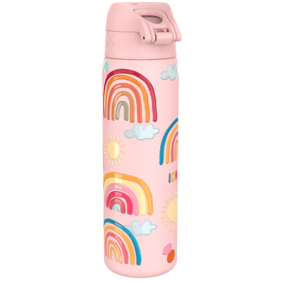 Бутилка за вода Ion8 Print, мет, 600ml, Rainbows