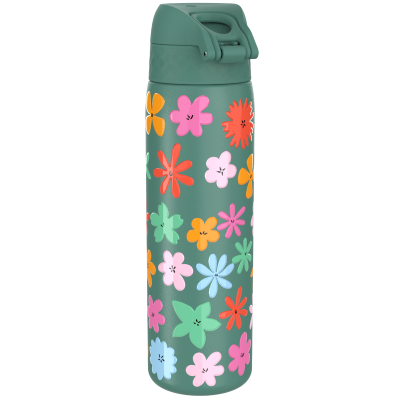 Бутилка за вода Ion8 Print, мет, 600ml, Floral