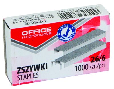 Телчета Office Products 26/6, до 25л, опаковка 1000