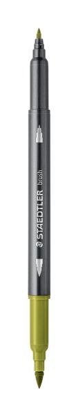 Акварелни флумастри Staedtler 3001, двув, масл.зелен 57