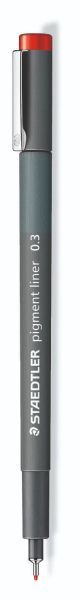 Тънкописец Staedtler Pigment Liner 308, 0.3,червен