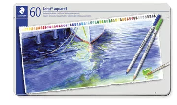 Цветни моливи Staedtler Karat, 60 бр в метaлна кутия