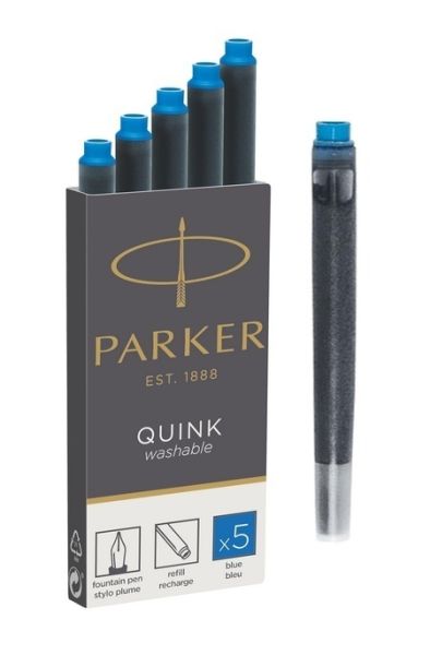 Патрончета Parker Z11 за писалка опаковка 5, светло син