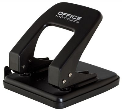 Перфоратор Office Products, до 40 листа, метален, черен